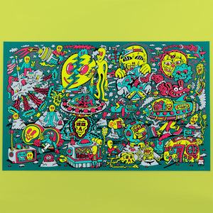 Spaced Out Screen Print - Posters & Prints