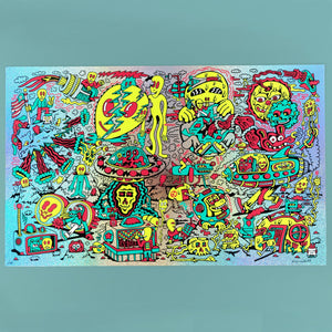 Spaced Out Screen Print - Posters & Prints