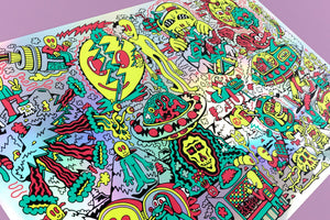Spaced Out Screen Print - Posters & Prints