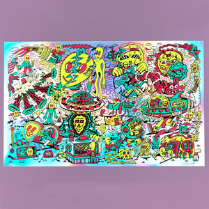 Spaced Out Screen Print - Posters & Prints
