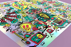 Spaced Out Screen Print - Posters & Prints