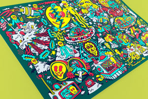 Spaced Out Screen Print - Posters & Prints