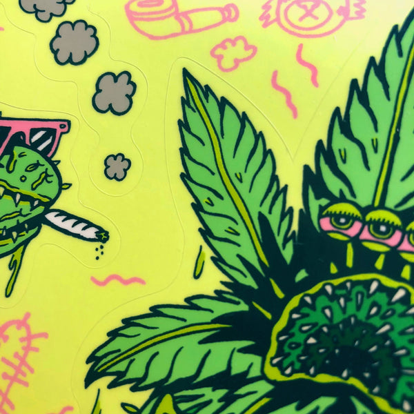 Stronger Weed Sticker Sheet - Paper & Party Supplies - killeracid.com