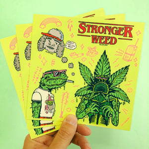 Stronger Weed Sticker Sheet - Paper & Party Supplies - killeracid.com