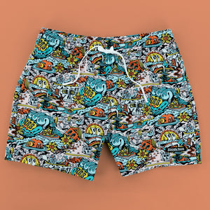 Summer Slime Swim Trunks