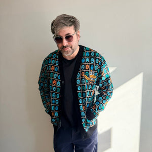 Back view of cardigan