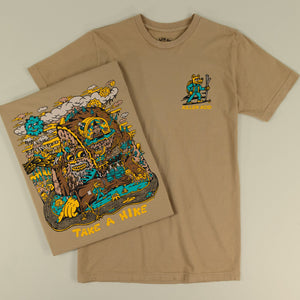 Take a Hike Tan T-Shirt - T-Shirts - killeracid.com