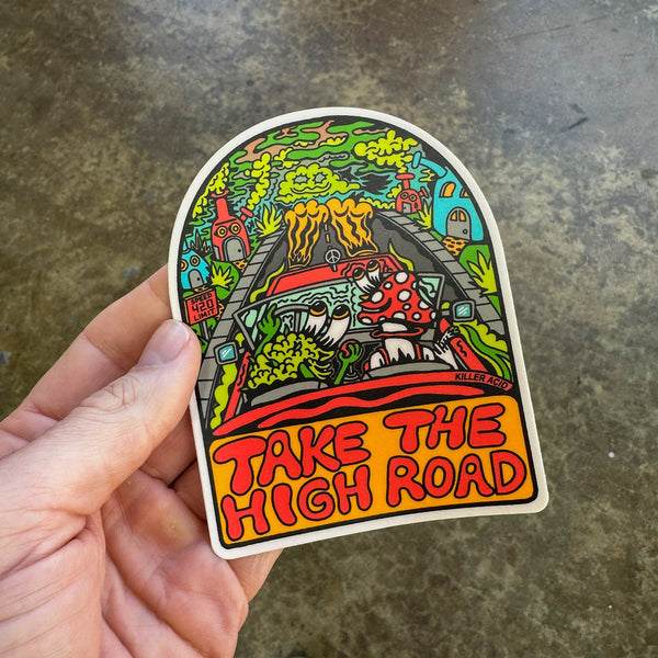 Take the High Road Sticker - Stickers - killeracid.com