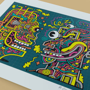The Conversation Blotter Print - Posters & Prints