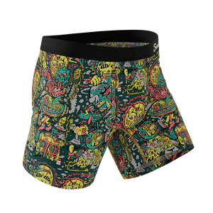 The Spaced Out | Shinesty X Killer Acid Ball Hammock® Pouch Underwear - Boxers
