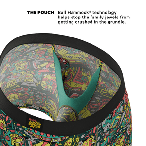 The Spaced Out | Shinesty X Killer Acid Ball Hammock® Pouch Underwear With Fly - Boxers - Fly