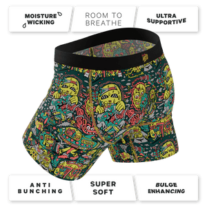 The Spaced Out | Shinesty X Killer Acid Ball Hammock® Pouch Underwear With Fly - Boxers - Fly