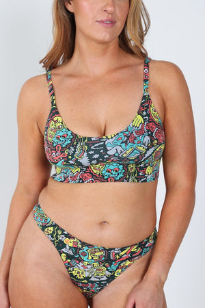 The Spaced Out | Shinesty X Killer Acid Boob Hammock™ Scoop Bralette - Bralettes