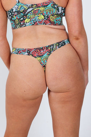 The Spaced Out | Shinesty X Killer Acid MicroModal Thong - Thongs - Modal
