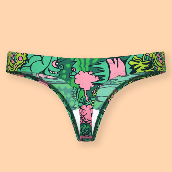 The Trees Say Hi | Shinesty x Killer Acid Thong - Thongs - Modal - killeracid.com