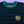 Killer Acid Third Eye Cat jacquard tee - green knit shirt, blue geo pattern, embroidered cat patch