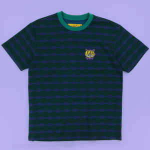 Third Eye Cat Jacquard T-Shirt - T-Shirts