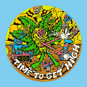 Time to Get High Sticker - Stickers - killeracid.com