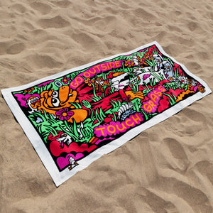 Touch Grass Beach Towel - Beach Towel