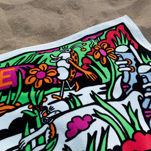 Touch Grass Beach Towel - Beach Towel