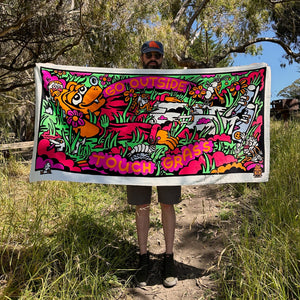 Touch Grass Beach Towel - Beach Towel