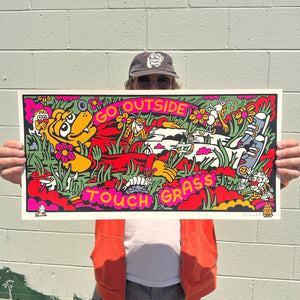 Touch Grass Screen Print - Posters & Prints - killeracid.com