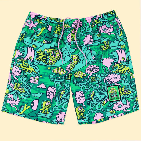 Trippy Jungle Shorts - Shorts - killeracid.com