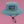 Killer Acid Uncle Scam skull bucket hat, blue and green tie-dye with embroidered red, white and blue skulls