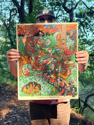 Walk in the Woods Screen Print - Posters & Prints
