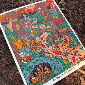 Walk in the Woods Screen Print - Posters & Prints