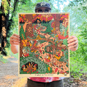 Walk in the Woods Screen Print - Posters & Prints