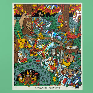 Walk in the Woods Screen Print - Posters & Prints