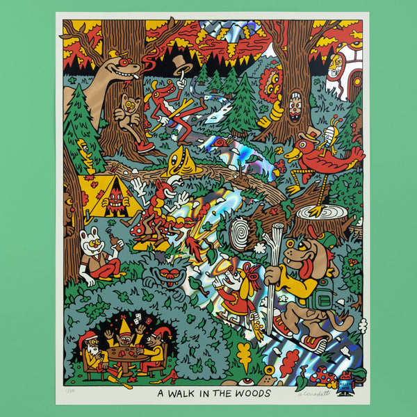 Walk in the Woods Screen Print Poster| Killer Acid