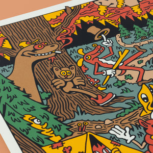 Walk in the Woods Screen Print - Posters & Prints
