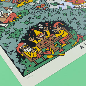 Walk in the Woods Screen Print - Posters & Prints