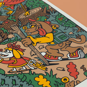 Walk in the Woods Screen Print - Posters & Prints