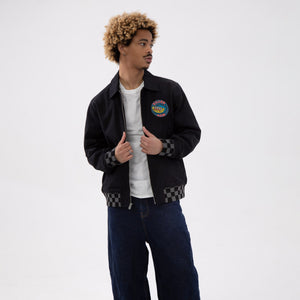 Wavy Cat Black Bomber Jacket - Jackets - killeracid.com