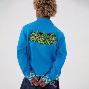 Close-up of wavy cat pattern