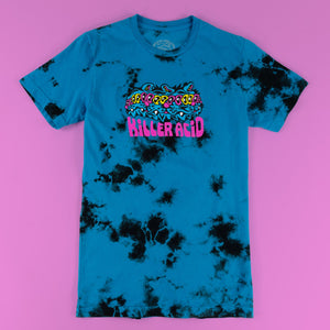 Wavy Cat Deluxe Crystal Wash T-Shirt - T-Shirts - killeracid.com