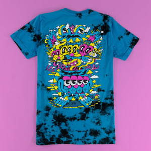 Wavy Cat Deluxe Crystal Wash T-Shirt - T-Shirts - killeracid.com