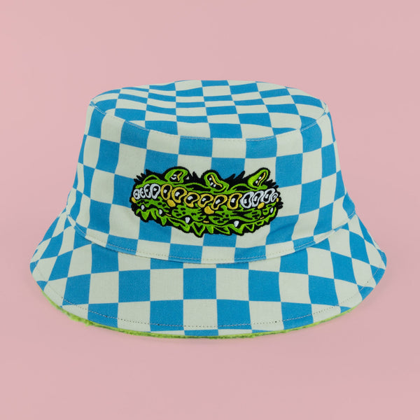 Wavy Cat Reversible Bucket Hat - Hats - killeracid.com