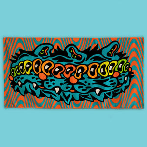 Wavy Cat Towel - Towels
