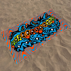 Wavy Cat Towel - Towels