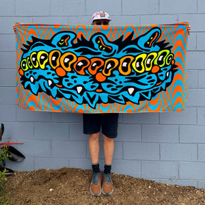 Wavy Cat Towel - Towels