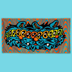 Wavy Cat Towel - Towels