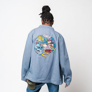 Work All Day Blue Jacket - Jackets - killeracid.com