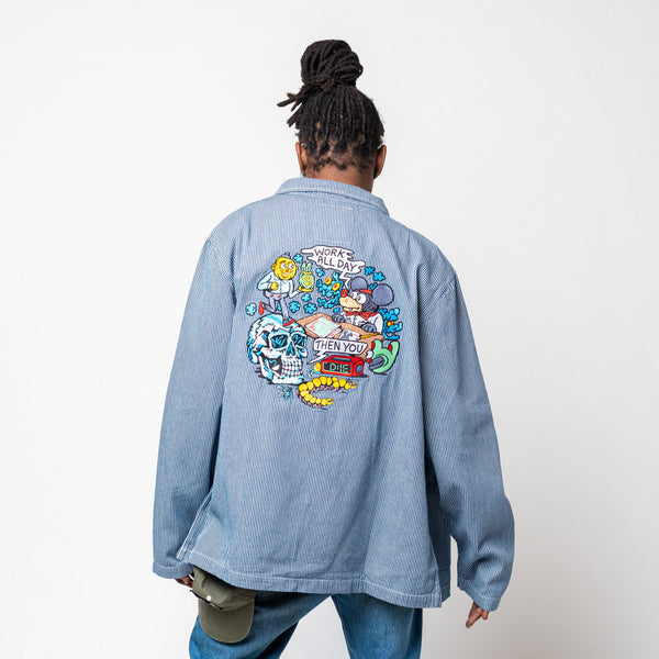 Work All Day Blue Jacket - Jackets - killeracid.com