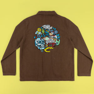 Work All Day Brown Jacket - Jackets - killeracid.com