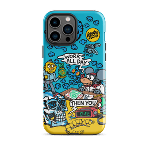Work All Day iPhone Case