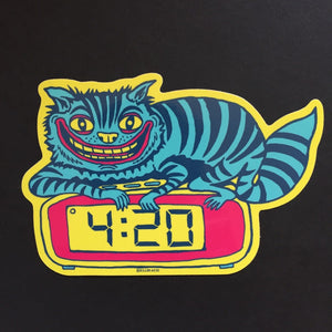 4:20 Cat Sticker - Stickers